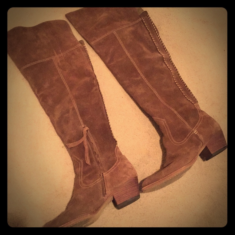 Dolce Vita brown suede over the knee boots